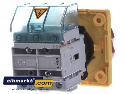 Ansicht hinten Siemens Indus.Sector 3LD2154-0TK53 Haupt-/Not-Aus-Schalter 3p. 25A 9,5kW/400V 