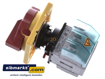 Ansicht oben rechts Siemens Indus.Sector 3LD2154-0TK53 Haupt-/Not-Aus-Schalter 3p. 25A 9,5kW/400V 