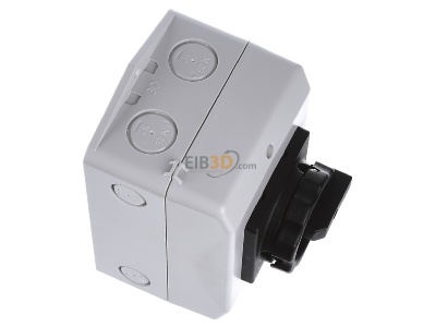 Ansicht oben links Siemens 3LD2064-1GP51 Haupt-/Not-Aus-Schalter 3p. 16A 7,5kW/400V 