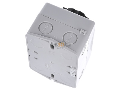 Ansicht oben hinten Siemens 3LD2064-1GP51 Haupt-/Not-Aus-Schalter 3p. 16A 7,5kW/400V 