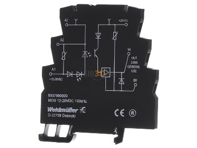 Front view Weidmller MOS 12-28VDC 100kHz Optocoupler 0,05A 

