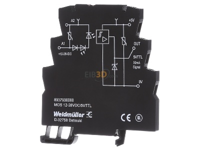 Frontansicht Weidmller MOS 12-28VDC/5VTTL Solid-State-Relais TTL 