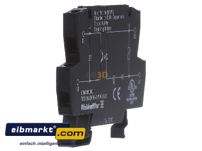 View on the left Weidmller TOS 24VDC/48VDC 0,5A Optocoupler 0,5A
