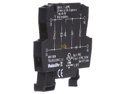 View on the left Weidmller TOS 5VDC/230VAC 0,1A Optocoupler 0,1A 
