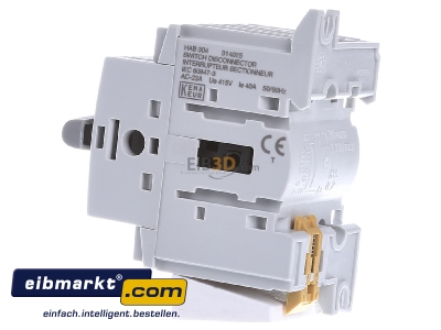 View on the right Hager HAB304 Safety switch 3-p - 
