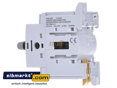 View on the right Hager HAB306 Safety switch 3-p - 
