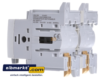 Ansicht rechts Hager HIM304 Umschalter 3x40A 