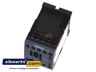 View up front Siemens Indus.Sector 3RT2016-1AP01 Magnet contactor 9A 230VAC 0VDC
