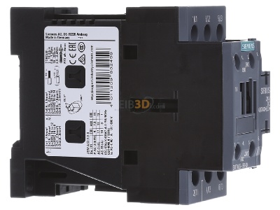 Ansicht links Siemens 3RT2025-1BB40 Schtz 24DC 7,5KW 1S+1 