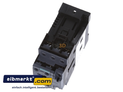 Ansicht oben vorne Siemens Indus.Sector 3RT20281BB40 Schtz 24DC 18,5KW 1S+1 3RT2028-1BB40