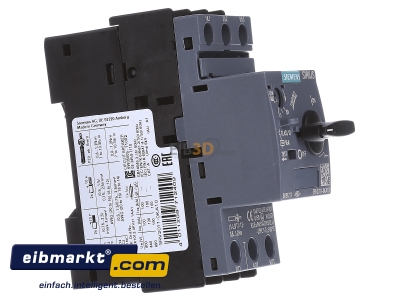 View on the left Siemens Indus.Sector 3RV2011-0KA10 Motor protective circuit-breaker 1,25A 

