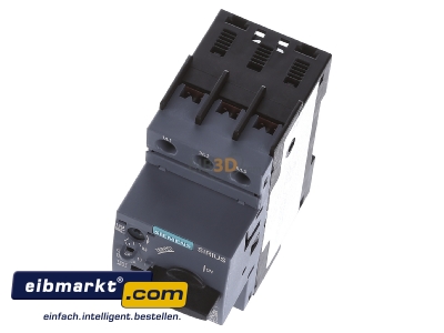 View up front Siemens Indus.Sector 3RV2011-0KA10 Motor protective circuit-breaker 1,25A 
