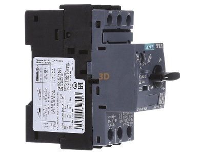 View on the left Siemens 3RV2011-1DA10 Motor protective circuit-breaker 3,2A 
