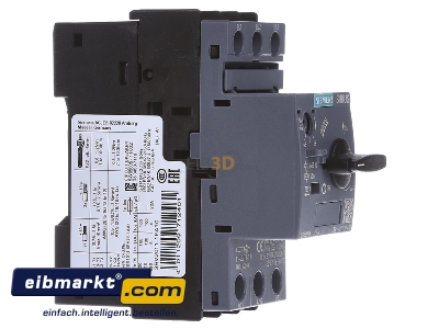 View on the left Siemens Indus.Sector 3RV2011-1FA10 Motor protective circuit-breaker 5A - 
