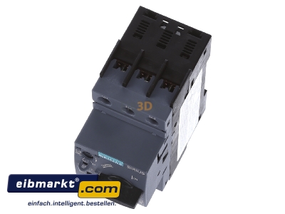 View up front Siemens Indus.Sector 3RV2011-1GA10 Motor protective circuit-breaker 6,3A - 

