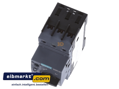 View up front Siemens Indus.Sector 3RV2011-1HA10 Motor protective circuit-breaker 8A - 
