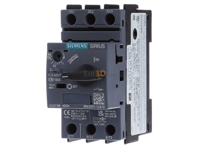Frontansicht Siemens 3RV2011-1JA10 Leistungsschalter Motor 7-10A 