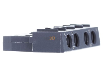 View on the left Siemens 3RV2901-1E Auxiliary contact block 1 NO/1 NC 
