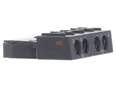 View on the left Siemens 3RV2901-1F Auxiliary contact block 2 NO/0 NC 
