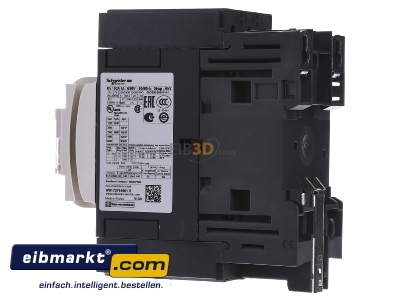 View on the right Schneider Electric LC1D40ABD Magnet contactor 40A 24VDC
