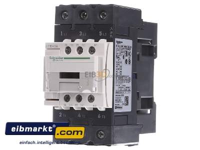 Front view Schneider Electric LC1D40AD7 Magnet contactor 40A 42VAC
