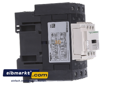 View on the left Schneider Electric LC1D40AD7 Magnet contactor 40A 42VAC
