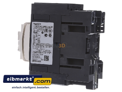 View on the right Schneider Electric LC1D40AD7 Magnet contactor 40A 42VAC

