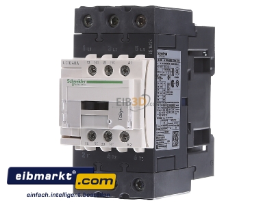 Frontansicht Schneider Electric LC1D40AE7 Leistungsschtz 3P,40A,48V 50/60HZ 