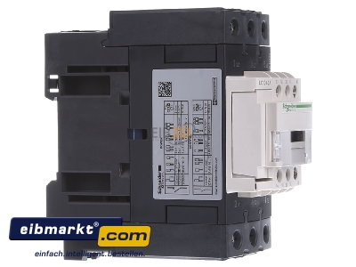 View on the left Schneider Electric LC1D40AE7 Magnet contactor 40A 48VAC
