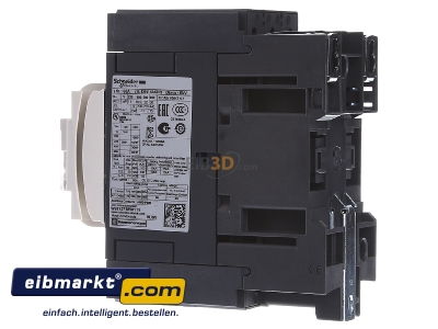 View on the right Schneider Electric LC1D40AE7 Magnet contactor 40A 48VAC
