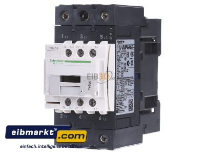 Front view Schneider Electric LC1D40AF7 Magnet contactor 40A 110VAC - 
