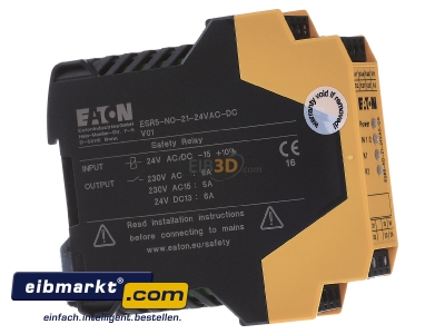 View on the left Eaton (Moeller) 118700 Safety relay 24V AC/DC EN954-1 Cat 4
