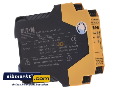 View on the left Eaton (Moeller) ESR5-NO-41-24VAC-DC Safety relay 24...230V AC/DC
