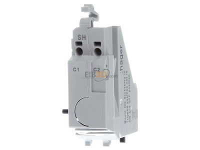 Front view Hager HXA001H Shunt release 0VAC 24VDC 
