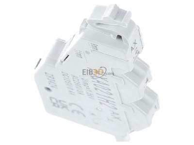 View top left Hager HXA021H Auxiliary contact block 1 NO/1 NC 
