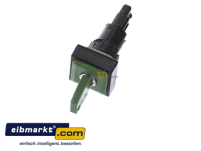 View up front Eaton (Moeller) Q25S1R-GN Key actuator green IP65 - 
