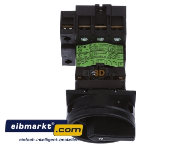 Ansicht oben vorne Eaton (Moeller) P1-32/V/SVB-SW/N Hauptschalter Zwischenbau/sw 