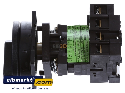 Ansicht oben rechts Eaton (Moeller) P1-32/V/SVB-SW/N Hauptschalter Zwischenbau/sw 