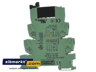 Front view Phoenix Contact PLC-OPT-24DC/230AC/1 Optocoupler 0,75A
