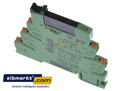View up front Phoenix Contact PLC-OPT-24DC/230AC/1 Optocoupler 0,75A
