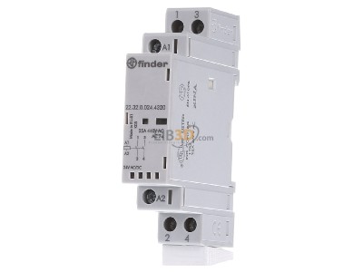 Frontansicht Finder 22.32.0.024.4320 Installationsschtz 24VAC/DC,2S,LED 