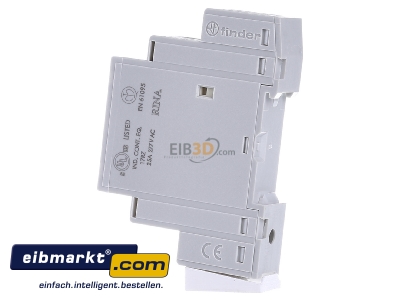 Ansicht rechts Finder 22.32.0.024.4540 Installationsschtz 24VAC/DC,1S+1,LED 