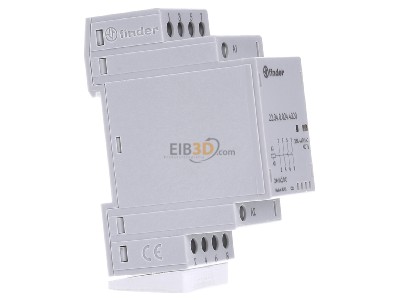Ansicht links Finder 22.34.0.024.4320 Installationsschtz 24VAC/DC,4S,LED 