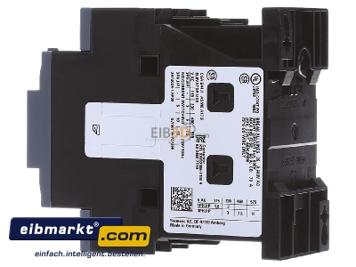 Ansicht rechts Siemens Indus.Sector 3RT2024-1AP00 Schtz 230VAC 5,5kW/400V 3p 