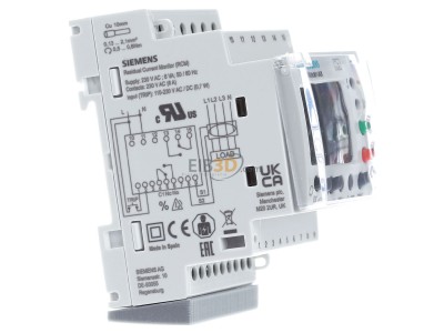 Ansicht links Siemens 5SV8001-6KK Differenzstrom-berwachung 0,03A 30A Digital 