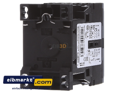 Ansicht hinten Siemens Indus.Sector 3RT20152BB41 Schtz 24DC 3KW/400V,1S,3p 3RT2015-2BB41