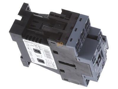 Ansicht oben links Siemens 3RT2026-2BB40 Schtz 400AC 11KW 1S+1 3p. 