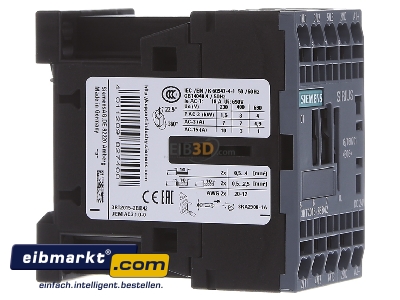 Ansicht links Siemens Indus.Sector 3RT20152BB42 Schtz 24DC 3KW/400V,1,3p 3RT2015-2BB42