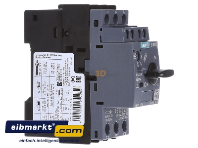 Ansicht links Siemens Indus.Sector 3RV2011-1GA15 Leistungsschalter Motor 4,5-6,3A S00 