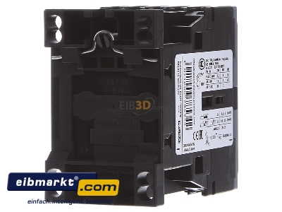 Ansicht hinten Siemens Indus.Sector 3RT20162AP02 Schtz 230AC 4KW 400V 1S 3p 3RT2016-2AP02